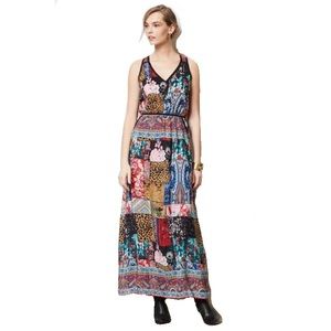 Anthropologie Tolani Boheme Silk Print Dress
